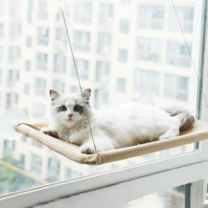 Лежанка-гамак с присосками на окно спальное место для кошек Sunny Seat